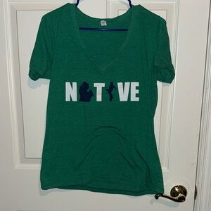 🌺 2 for $10🌺 Michigan Native V-Neck T-Shirt